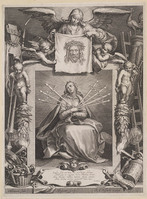 KG 02753
<br/>
Mater Dolorosa met Arma Christi en symbolen Passie
<br/>
<em>Bolswert, Schelte Adamsz. (ca. 1586 - 1659)</em>